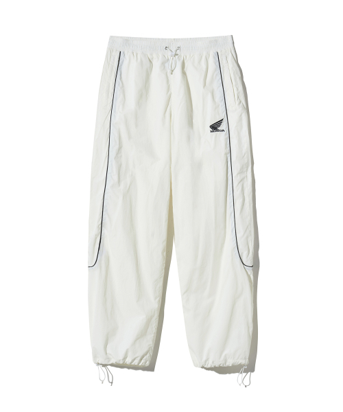 Basic Logo nylon Track Pants Ivory
