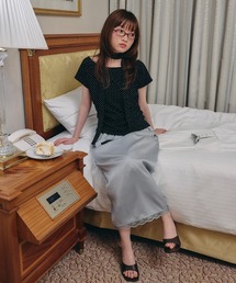 【Unblend】マフラーセット サイドギャザー ワンショルダー 2WAY アソート 半袖Tシャツ