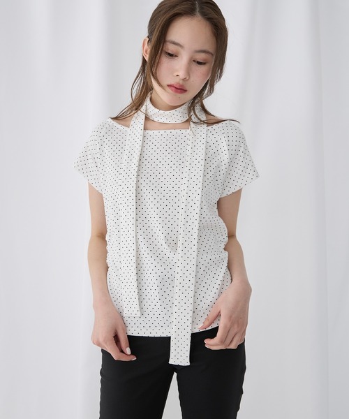 Unblend(アンブレンド)の「【Unblend】マフラーセット サイドギャザー ワンショルダー 2WAY アソート 半袖Tシャツ(Tシャツ/カットソー・レディース・ホワイト系/ブラック/ブラック系/チャコール/オフホワイト・FREE)」の17枚目の写真