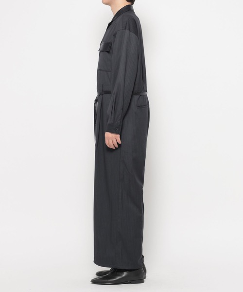 HARE（ハレ）の「レザーキリカエオールインワン(HARE)（サロペット/オーバーオール・メンズ・ブラック/グレー系その他・FREE）」の5枚目の写真