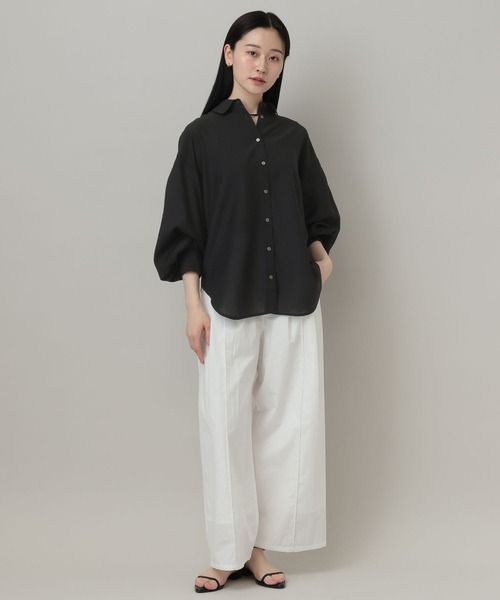 A part by（アパートバイ）の「【接触冷感】シアーオーバーシャツ_長袖（シャツ/ブラウス・レディース・イエロー系その他2/ブルー系その他3/ブラック/アイボリー・FREE）」の13枚目の写真