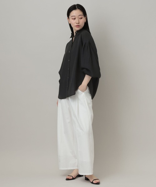 A part by（アパートバイ）の「【接触冷感】シアーオーバーシャツ_長袖（シャツ/ブラウス・レディース・イエロー系その他2/ブルー系その他3/ブラック/アイボリー・FREE）」の14枚目の写真