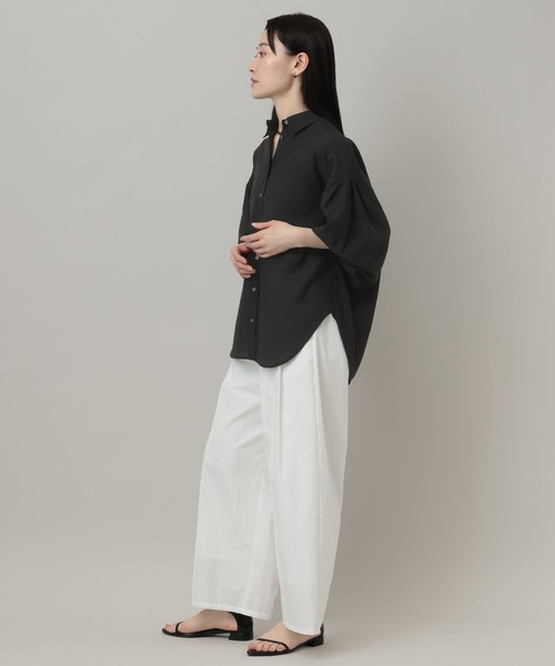 A part by（アパートバイ）の「【接触冷感】シアーオーバーシャツ_長袖（シャツ/ブラウス・レディース・イエロー系その他2/ブルー系その他3/ブラック/アイボリー・FREE）」の15枚目の写真