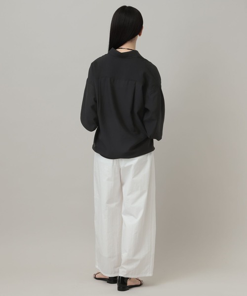 A part by（アパートバイ）の「【接触冷感】シアーオーバーシャツ_長袖（シャツ/ブラウス・レディース・イエロー系その他2/ブルー系その他3/ブラック/アイボリー・FREE）」の16枚目の写真