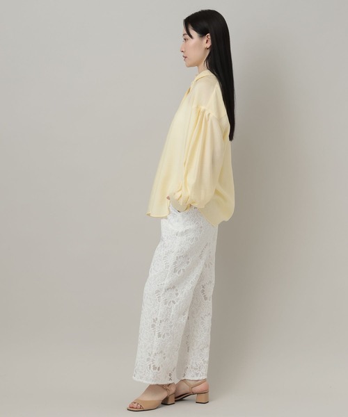 A part by（アパートバイ）の「【接触冷感】シアーオーバーシャツ_長袖（シャツ/ブラウス・レディース・イエロー系その他2/ブルー系その他3/ブラック/アイボリー・FREE）」の22枚目の写真