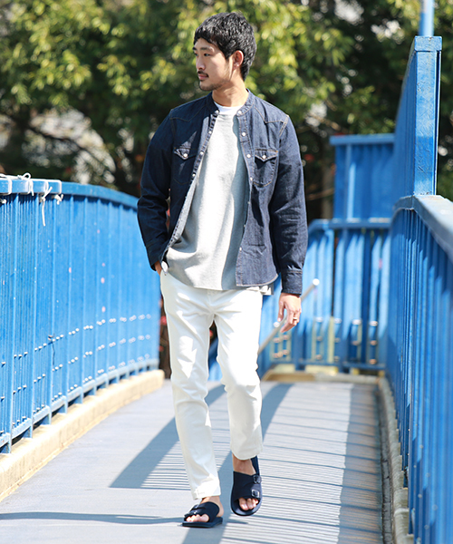 BEAMS(ビームス)の「<WEB限定>BEAMS / NEW STANDARD カラーレスデニムウエスタンシャツ(シャツ/ブラウス・メンズ・ブラック/インディゴブルー・MEDIUM/LARGE/SMALL/X-LARGE)」の16枚目の写真