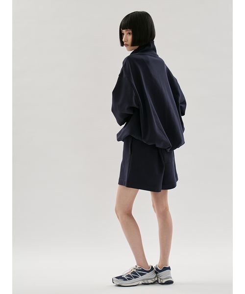 emmi（エミ）の「【em】レイヤードライクスウェットショートパンツ【セットアップ対応】（その他パンツ・レディース・ホワイト/ネイビー・F）」の11枚目の写真