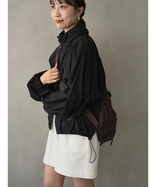 emmi（エミ）の「【em】レイヤードライクスウェットショートパンツ【セットアップ対応】（その他パンツ・レディース・ホワイト/ネイビー・F）」の6枚目の写真