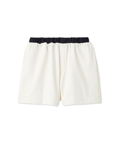 emmi（エミ）の「【em】レイヤードライクスウェットショートパンツ【セットアップ対応】（その他パンツ・レディース・ホワイト/ネイビー・F）」の4枚目の写真