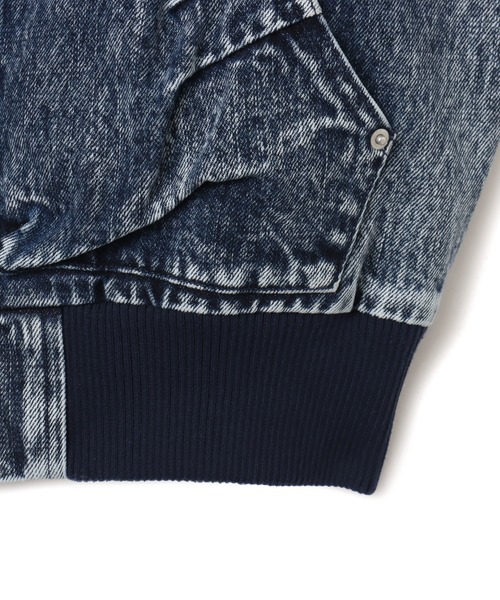 atmos pink（アトモスピンク）の「atmos pink Panelled Bandana Denim Jacket / アトモス ピンク パネェルド バンダナ デニム ジャケット（ブルゾン・レディース・ブルー/ブラック・FREE）」の12枚目の写真