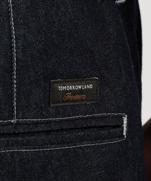 TOMORROWLAND (トゥモローランド)の「9.5OZコットンデニム 1プリーツバレルパンツ(デニムパンツ・メンズ・ホワイト/ダークブルー・L/M/S/XS)」の12枚目の写真