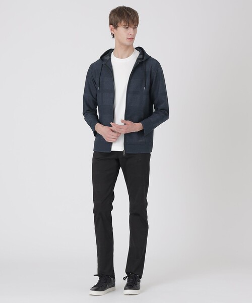 BLACK LABEL CRESTBRIDGE（ブラックレーベル・クレストブリッジ）の「シャドーチェックカラミパーカー（パーカー・メンズ・ライトグレー/ネイビー/チャコールグレー・M/XL/L）」の18枚目の写真