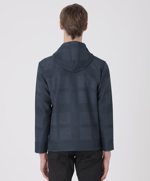 BLACK LABEL CRESTBRIDGE（ブラックレーベル・クレストブリッジ）の「シャドーチェックカラミパーカー（パーカー・メンズ・ライトグレー/ネイビー/チャコールグレー・M/XL/L）」の21枚目の写真