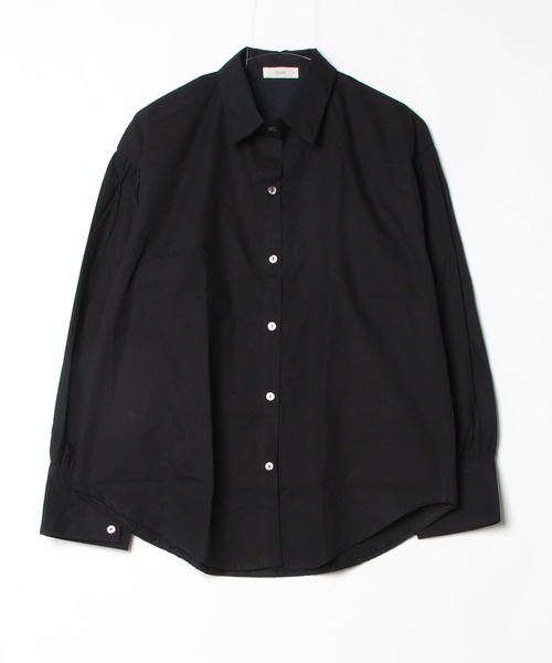 NUJOH(ヌゾ)の「Balloon Sleeve Cotton Shirt / バルーンスリーブコットンシャツ(シャツ/ブラウス・レディース・ライトブルー/ブラック/ホワイト・FREE)」の4枚目の写真