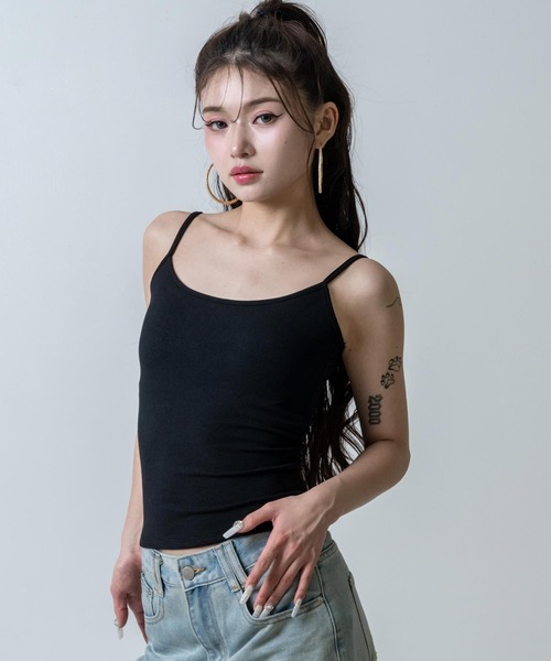 ANAP(アナップ)の「カップ付 バックオープン キャミソール(キャミソール・レディース・アイボリー/ブラック/ホワイト・F)」の16枚目の写真