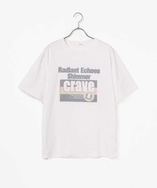 Honeys（ハニーズ）の「【ＵＶカット】ロゴビッグＴシャツ（Tシャツ/カットソー・レディース・レッド/スミクロ/ベージュ/アイボリー/グレイッシュブルー・L/M/S）」の20枚目の写真