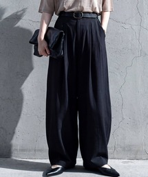 ワイド タックパンツ