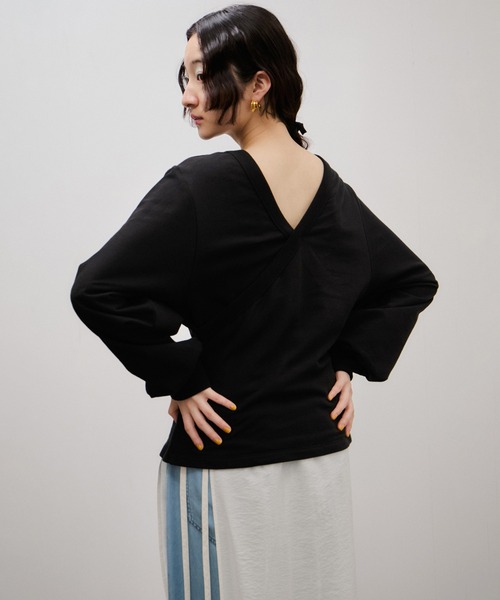 ADAM ET ROPE'(アダムエロペ)の「バックコンシャストップス(Tシャツ/カットソー・レディース・ピンク系その他2/ホワイト系その他7/ブラック・FREE)」の3枚目の写真