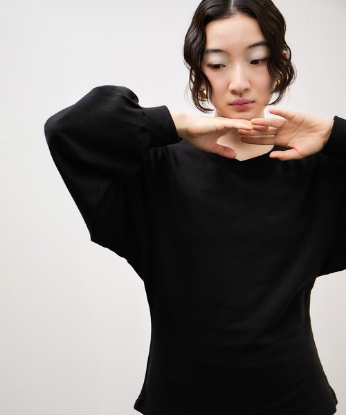 ADAM ET ROPE'(アダムエロペ)の「バックコンシャストップス(Tシャツ/カットソー・レディース・ピンク系その他2/ホワイト系その他7/ブラック・FREE)」の9枚目の写真