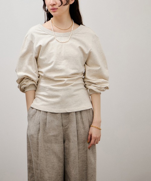 ADAM ET ROPE'(アダムエロペ)の「バックコンシャストップス(Tシャツ/カットソー・レディース・ピンク系その他2/ホワイト系その他7/ブラック・FREE)」の11枚目の写真