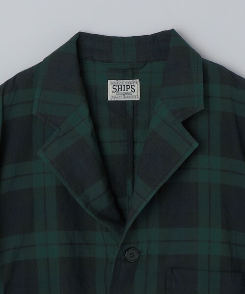 SHIPS(シップス)の「SHIPS: AUTHENTIC マドラスチェック ジャケット(テーラードジャケット・メンズ・ネイビー・MEDIUM/SMALL/LARGE)」の3枚目の写真
