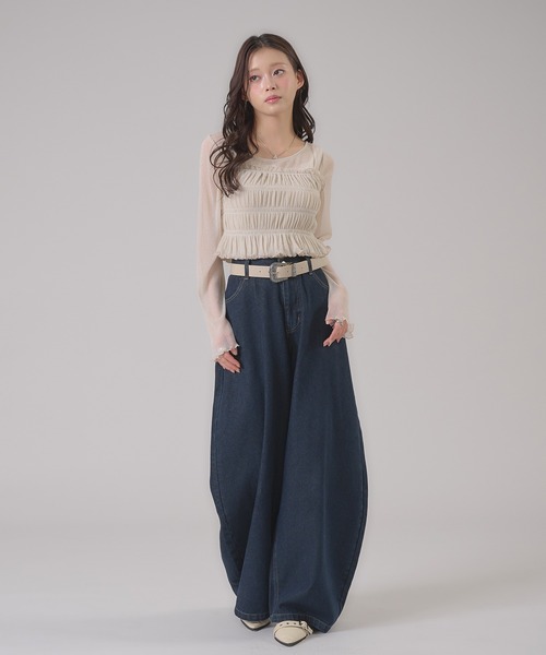 apres jour mignon（アプレジュールミニョン）の「ラメビスチェセット（Tシャツ/カットソー・レディース・ピンク/アイボリー/グレー・フリー/LARGE）」の10枚目の写真