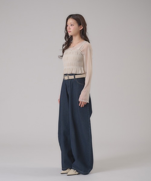apres jour mignon（アプレジュールミニョン）の「ラメビスチェセット（Tシャツ/カットソー・レディース・ピンク/アイボリー/グレー・フリー/LARGE）」の21枚目の写真