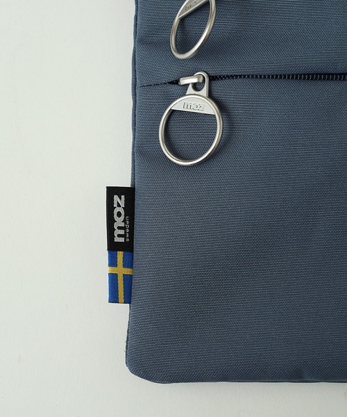 moz(モズ)の「moz(モズ) 撥水 サコッシュ ショルダーバッグ ZZRK-07(ショルダーバッグ・レディース・トリコロール/ブラック/アイボリー/グレイッシュブルー/ライトグレー系/ブラック系・ONE SIZE)」の12枚目の写真