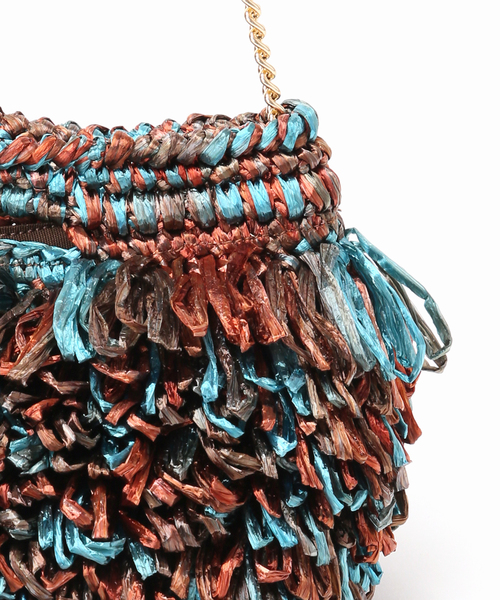 VERMEIL par iena（ヴェルメイユパーイエナ）の「Caternina Bertini カテリーナ ベルティーニ Raffia Clutch 5779（ショルダーバッグ・レディース・A・FREE）」の10枚目の写真