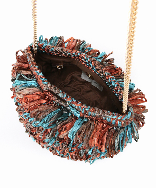 VERMEIL par iena（ヴェルメイユパーイエナ）の「Caternina Bertini カテリーナ ベルティーニ Raffia Clutch 5779（ショルダーバッグ・レディース・A・FREE）」の11枚目の写真