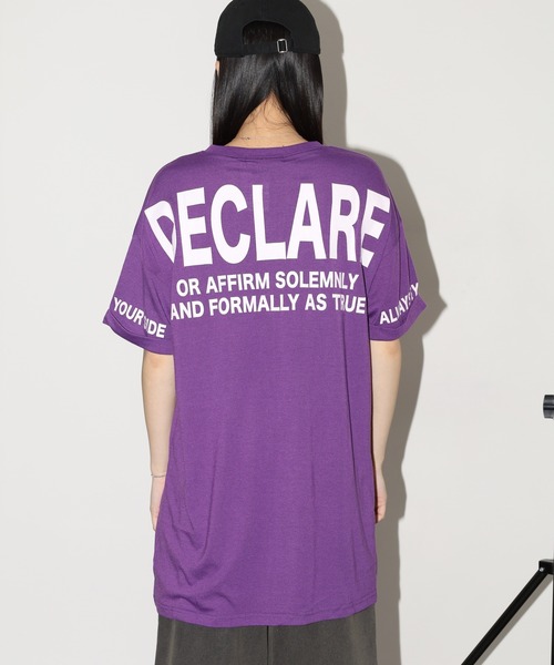 FUNALIVE(ファンアライブ)の「袖ロゴパイピングバックロゴT 半袖(Tシャツ/カットソー・レディース・パープル/ホワイト/ブラック・L)」の15枚目の写真