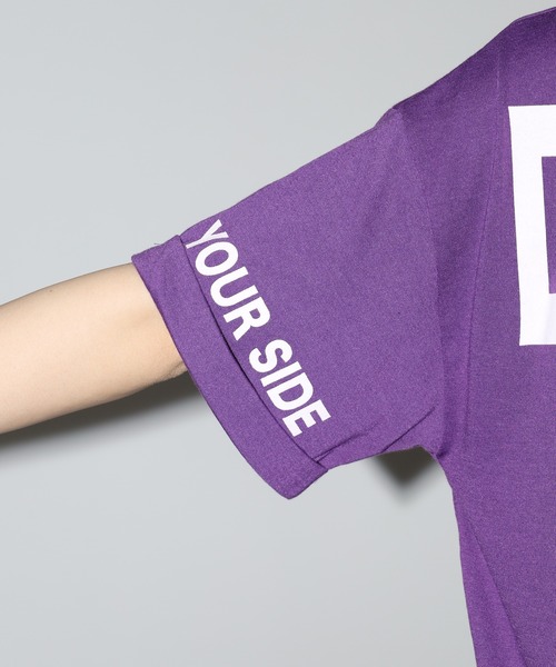 FUNALIVE(ファンアライブ)の「袖ロゴパイピングバックロゴT 半袖(Tシャツ/カットソー・レディース・パープル/ホワイト/ブラック・L)」の17枚目の写真