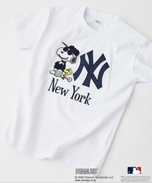PEANUTS（ピーナッツ）の「【PEANUTS×MLB】オリジナルデザイン KIDS Ｔシャツ 刺繍 130cm～160cm ユニセックス（Tシャツ/カットソー）」