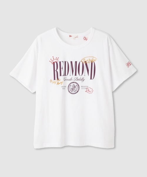 NAVY（ネイビー）の「ベーシックプリントT1（Tシャツ/カットソー・レディース・グレー/チャコールグレー/ホワイト系1/ホワイト系2・M/L）」の18枚目の写真