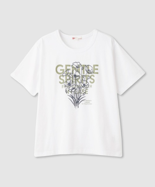 NAVY（ネイビー）の「ベーシックプリントT1（Tシャツ/カットソー・レディース・グレー/チャコールグレー/ホワイト系1/ホワイト系2・M/L）」の19枚目の写真