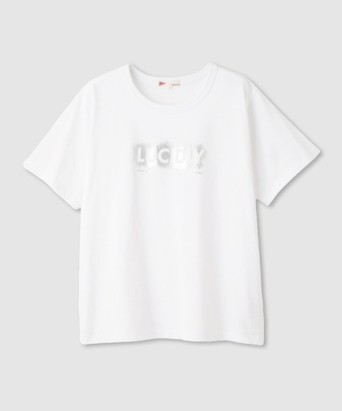 NAVY（ネイビー）の「ベーシックプリントT1（Tシャツ/カットソー・レディース・グレー/チャコールグレー/ホワイト系1/ホワイト系2・M/L）」の20枚目の写真