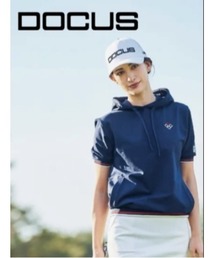 Day and Grade（デイアンドグレイド）の「DOCUS (ドゥーカス) レディース ゴルフウェア ショートスリーブ フーディ｜トップス（ゴルフグッズ）」
