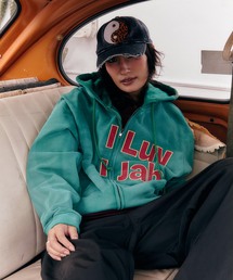 WOKE EDGE（ウォークエッジ）の「WOKE EDGE / ウォークエッジ I Luv I Jah Zip Hoodie（パーカー）」