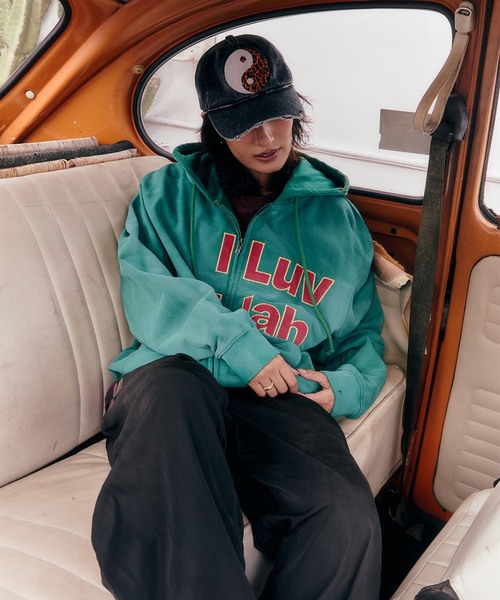 【早い者勝ち】WOKE EDGE ウォークエッジ ジップフーディ　L WOKE EDGE / ウォークエッジ I Luv I Jah Zip Hoodie（パーカー