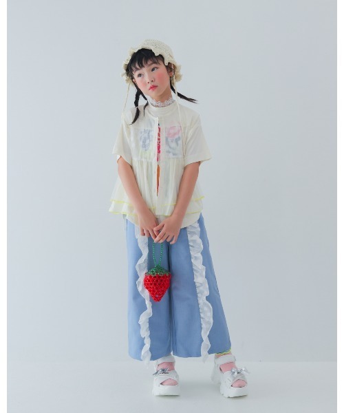 unica(ユニカ)の「aiphabetオーガンジーベスト(ベスト・キッズ・ブラック/オフホワイト・XL/L)」の6枚目の写真