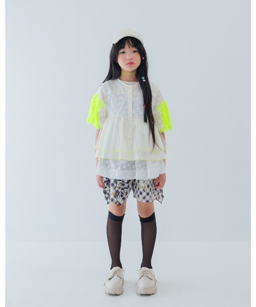 unica(ユニカ)の「aiphabetオーガンジーベスト(ベスト・キッズ・ブラック/オフホワイト・XL/L)」の10枚目の写真