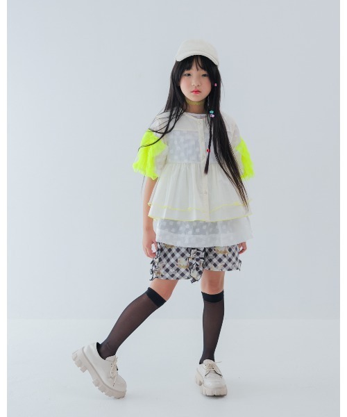 unica(ユニカ)の「aiphabetオーガンジーベスト(ベスト・キッズ・ブラック/オフホワイト・XL/L)」の12枚目の写真