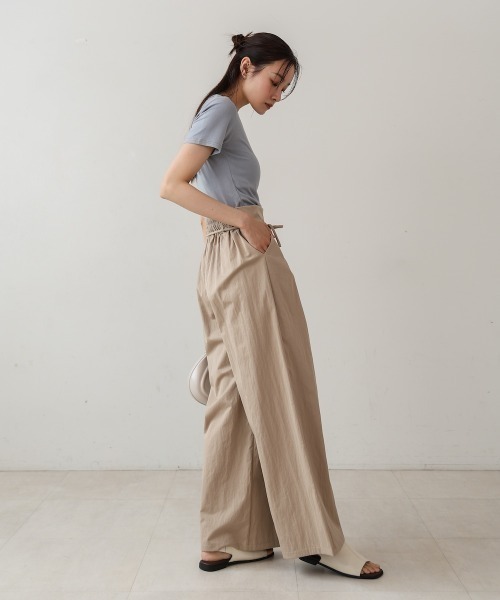 Bab(バブ)の「【S・Mサイズ展開】ダブルタックウエストデザインパンツ(その他パンツ・レディース・ブラック/ベージュ/アイボリー・MEDIUM/SMALL)」の8枚目の写真