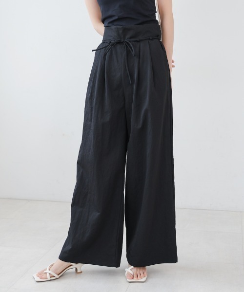 Bab(バブ)の「【S・Mサイズ展開】ダブルタックウエストデザインパンツ(その他パンツ・レディース・ブラック/ベージュ/アイボリー・MEDIUM/SMALL)」の22枚目の写真