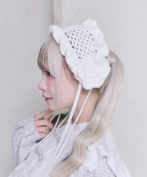 Whinny(ホワイニー)の「Whinny/お昼寝日和(その他ヘアアクセサリー・レディース・ホワイト/ブラック/サックスブルー・FREE)」の1枚目の写真