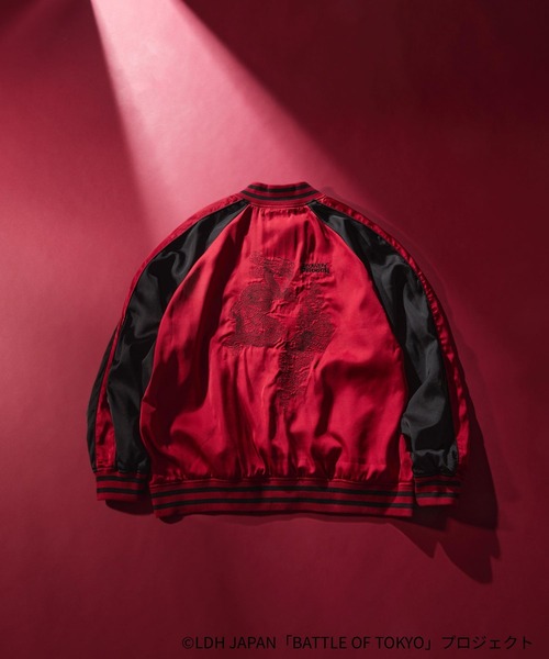 RAGEBLUE（レイジブルー）の「【BATTLE OF TOKYO】ROWDY SHOGUN / コラボ刺繍スカジャン（スカジャン・レディース・ブラック/レッド・FREE）」の7枚目の写真