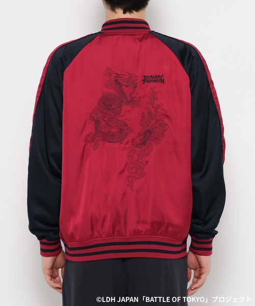 RAGEBLUE（レイジブルー）の「【BATTLE OF TOKYO】ROWDY SHOGUN / コラボ刺繍スカジャン（スカジャン・レディース・ブラック/レッド・FREE）」の10枚目の写真