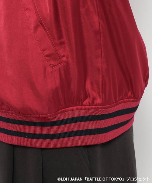 RAGEBLUE（レイジブルー）の「【BATTLE OF TOKYO】ROWDY SHOGUN / コラボ刺繍スカジャン（スカジャン・レディース・ブラック/レッド・FREE）」の15枚目の写真
