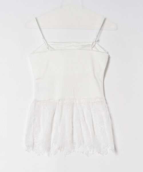 archives（アルシーヴ）の「カップ付きレイヤードレースキャミ（キャミソール・レディース・オフホワイト/グレー・MEDIUM）」の7枚目の写真