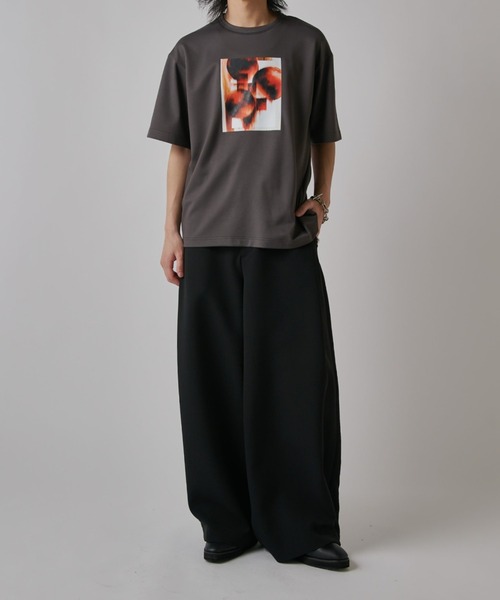Lui's(ルイス)の「ダブルクロスタックワイドパンツ(スラックス・メンズ・ブラック/ブラウン/ベージュ・S/M)」の11枚目の写真